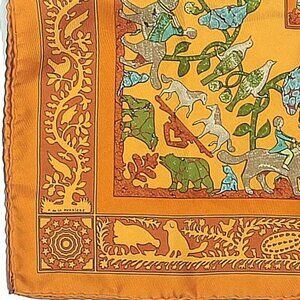Hermes Silk Square "Early America" by Françoise De La Perriere